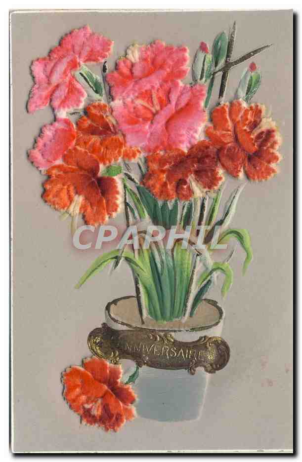 CPA Fantaisie Fleurs