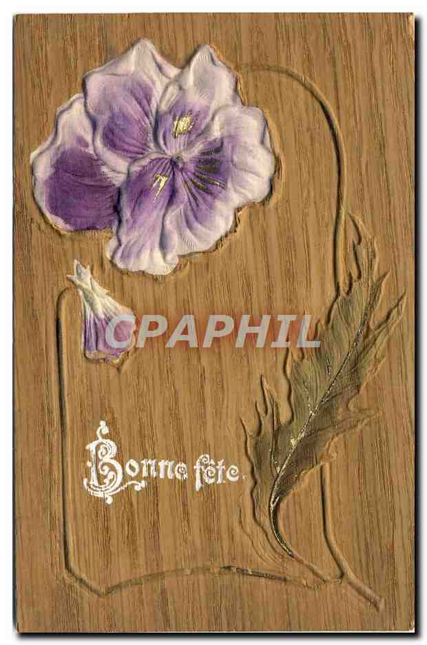 CPA Fantaisie Fleurs Bonne Fete