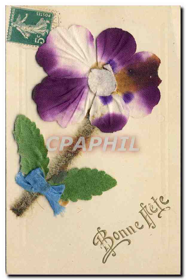 CPA Fantaisie Fleurs Bonne Fete