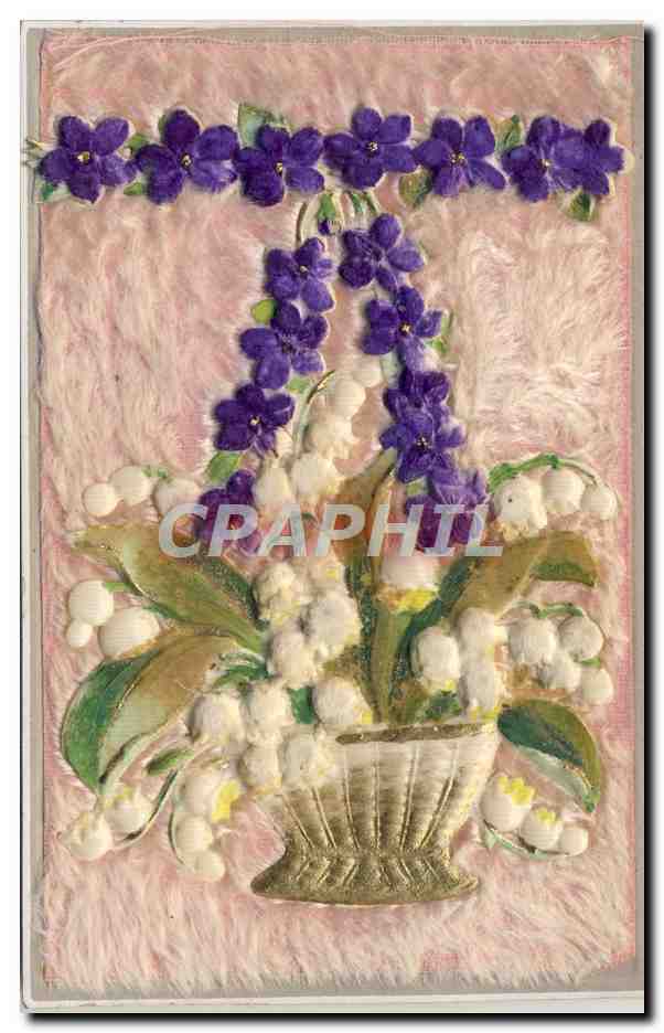 CPA Fantaisie Fleurs Muguet