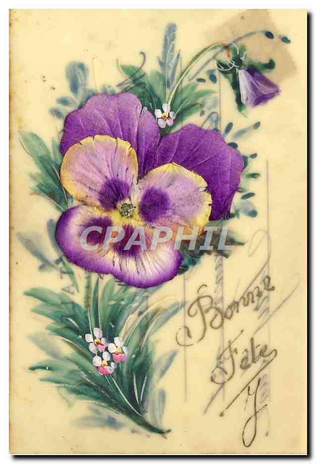 CPA Fantaisie Fleurs Bonne Fete