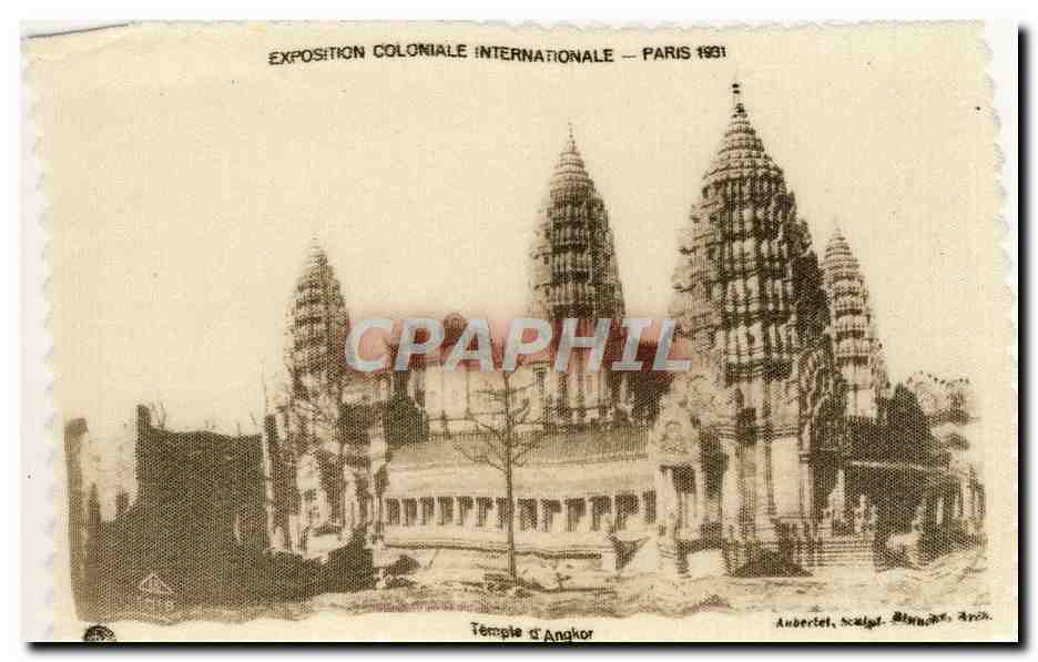 CPA Temple d' Angkor Paris Exposition coloniale internationale 1931