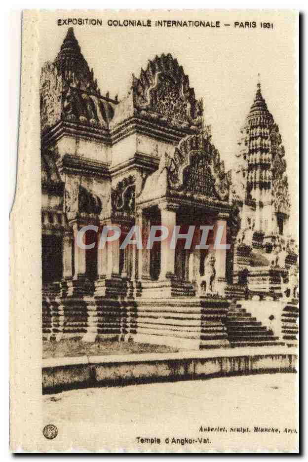 CPA Temple d'Angkor Paris Exposition coloniale internationale 1931