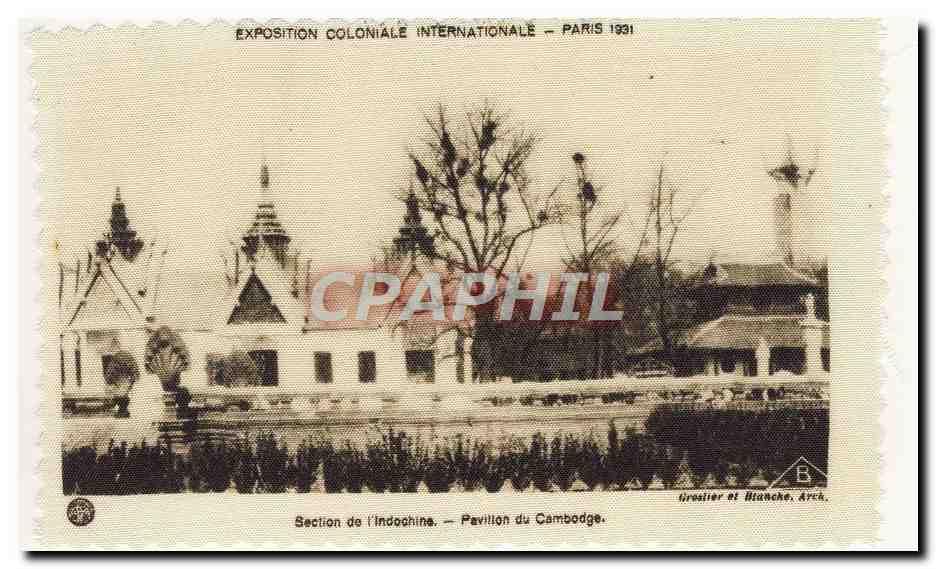 Internationale Kolonialausstellung — Paris 1931 — Indochina-Abteilung — Kambodschapavillon — Greslier et Bianche, Arch.