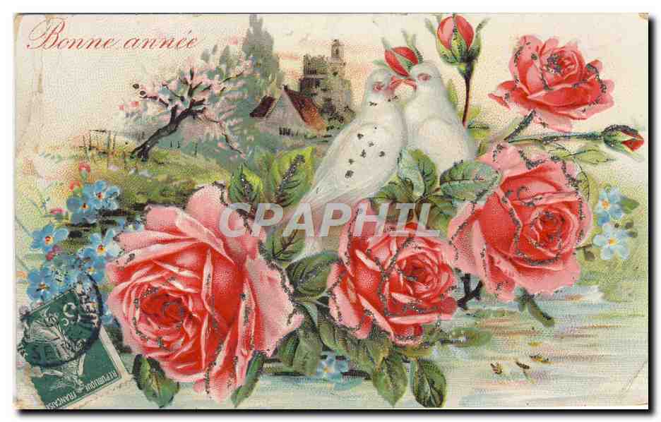 CPA Fantaisie Fleurs Colombes
