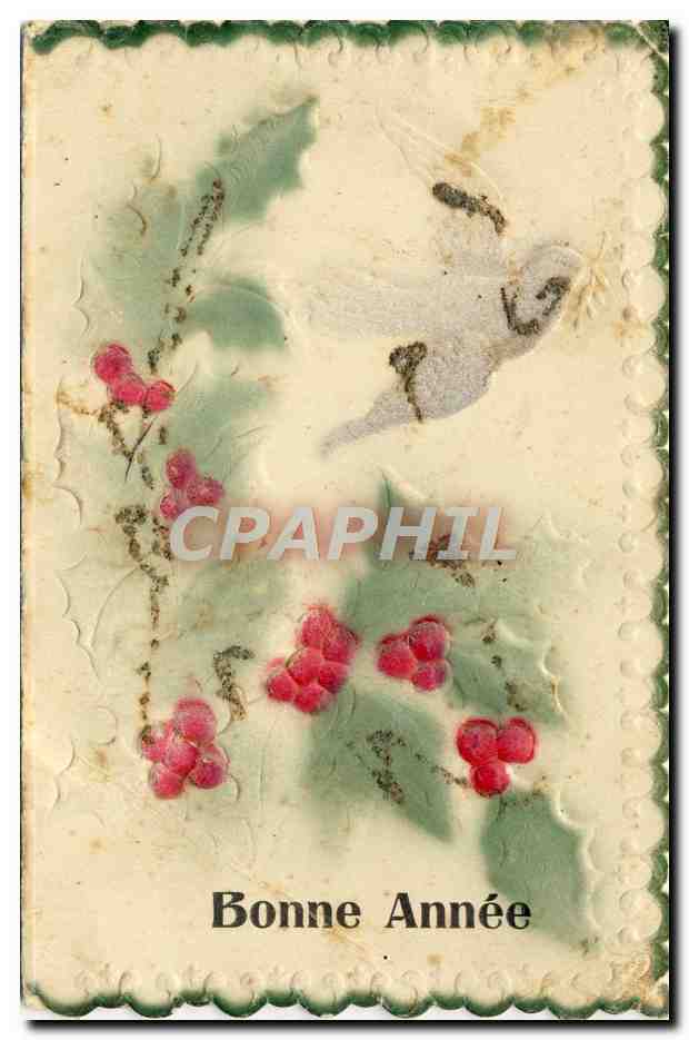CPA Fantaisie Fleurs Colombe 