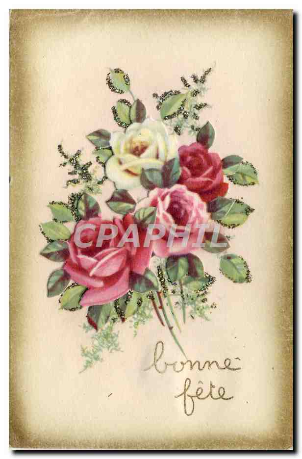 CPA Fantaisie Fleurs 
