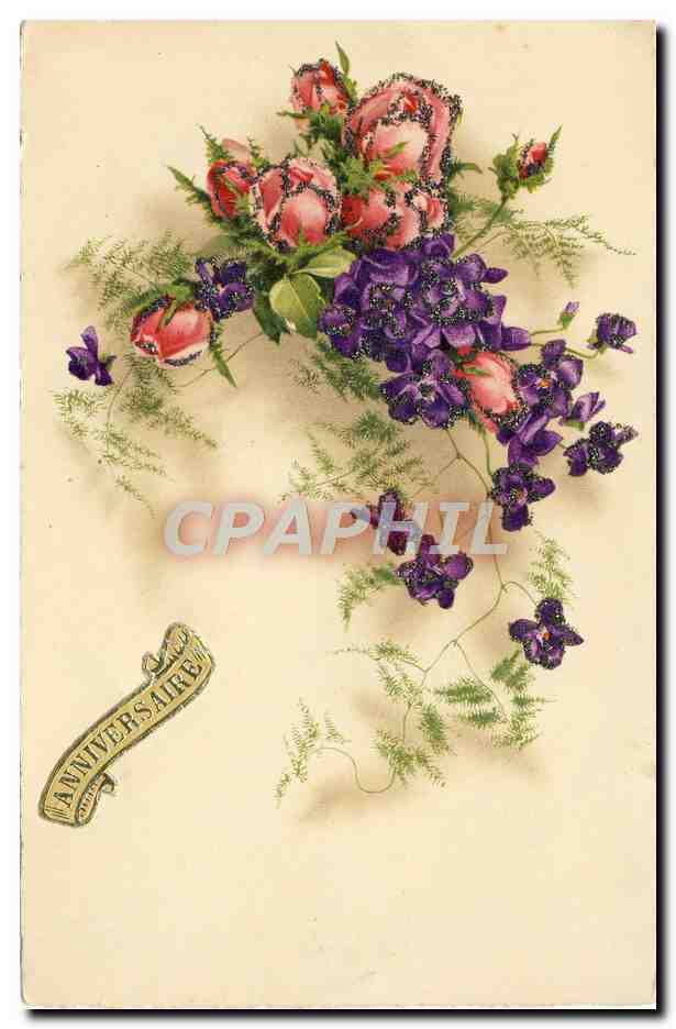 CPA Fantaisie Fleurs 