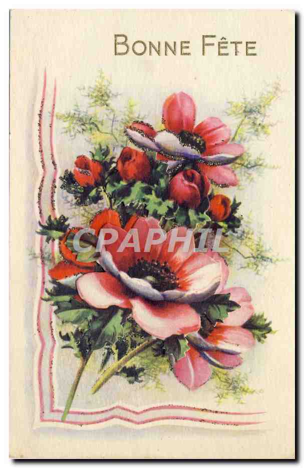 CPA Fantaisie Fleurs 