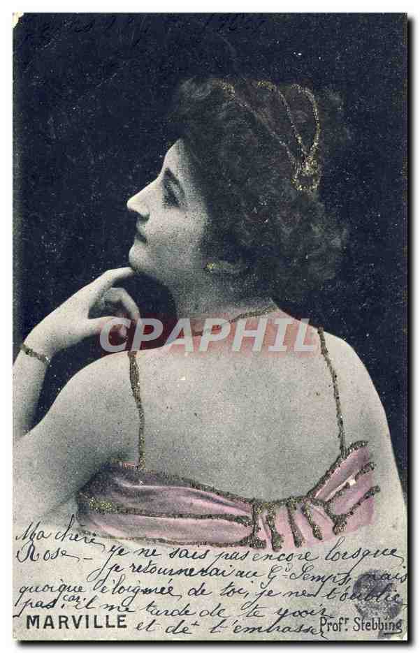 CPA Fantaisie Femme Marville