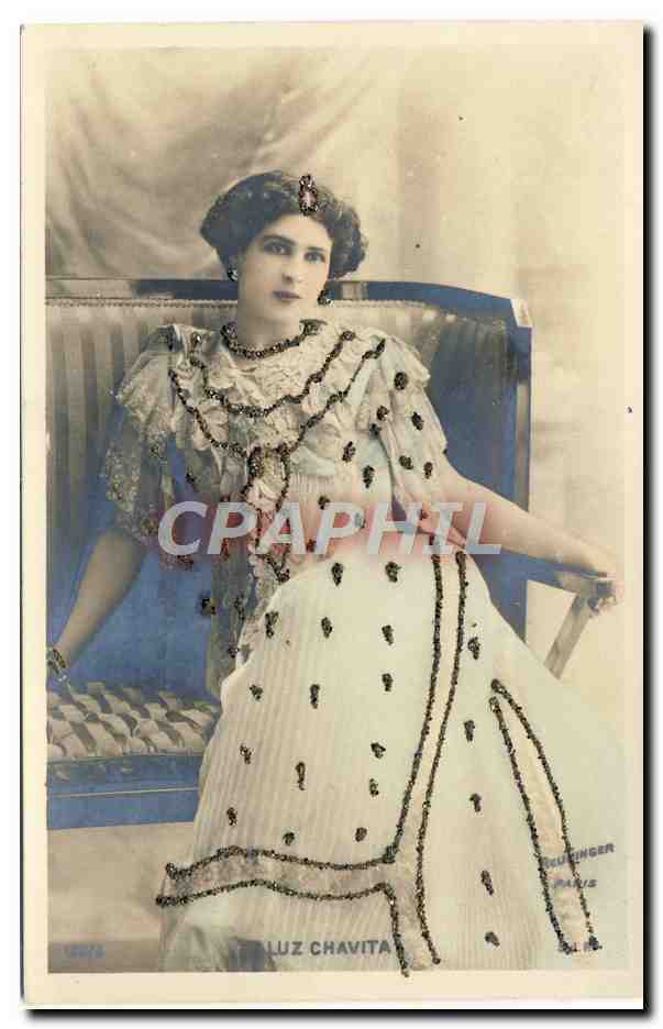 CPA Fantaisie Femme Luz Chavita