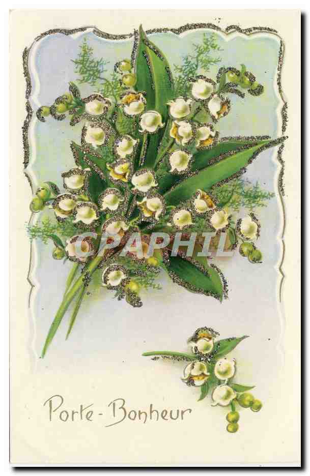 CPA Fantaisie Fleurs Muguet