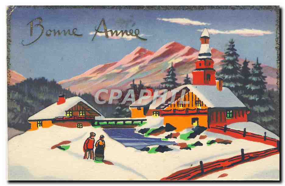 CPA Fantaisie Bonne annee