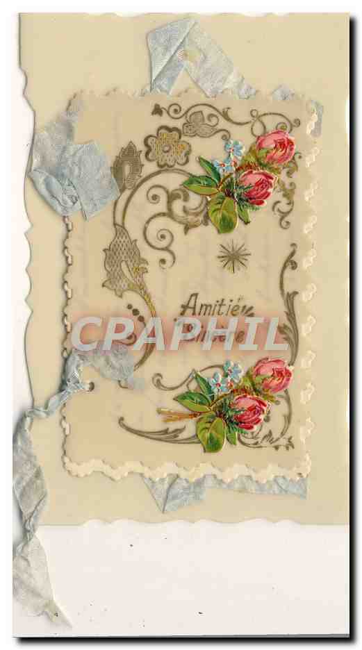 CPA Fantaisie Fleurs carte transparente