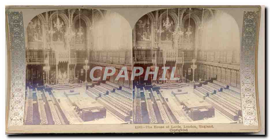 Photo Stereoscopique The House of Commons London England