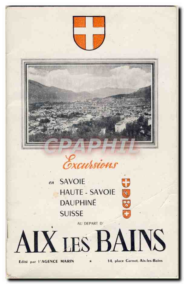 Livret touristique Aix Les Bains Savoie Dauphine Suisse 70 pages