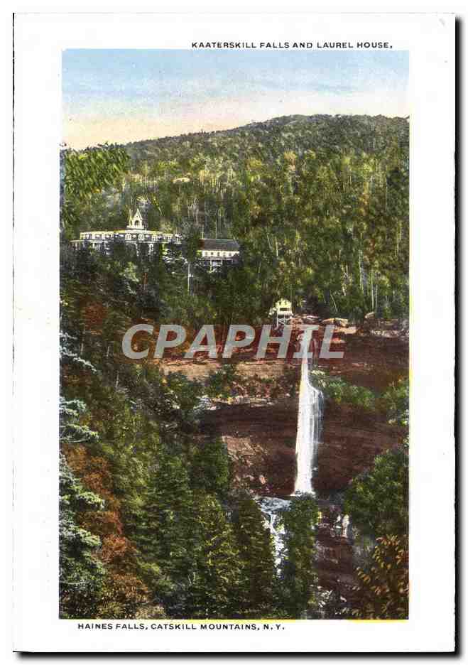 CPM The Oldest Frame House In The Catskills Near Haines Falls Catskill Mountains — Rückseite