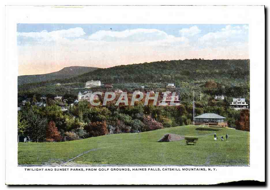 CPM The Oldest Frame House In The Catskills Near Haines Falls Catskill Mountains otis Railroad Train