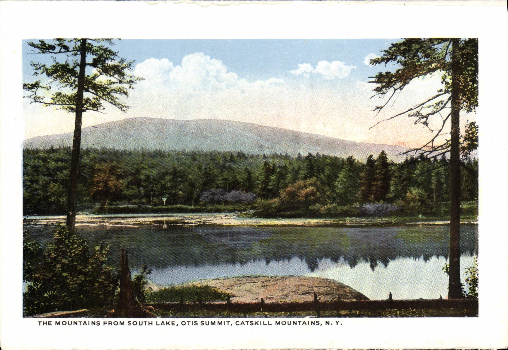 CPM The mountains from South Lake Otis Summit Catskill Mountains 
