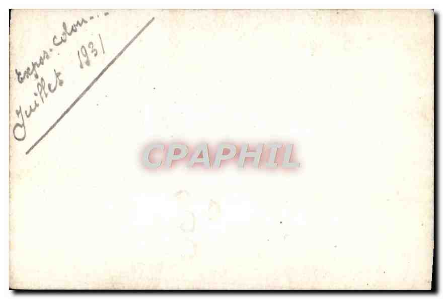Photo Paris Exposition coloniale 1931 — Rückseite