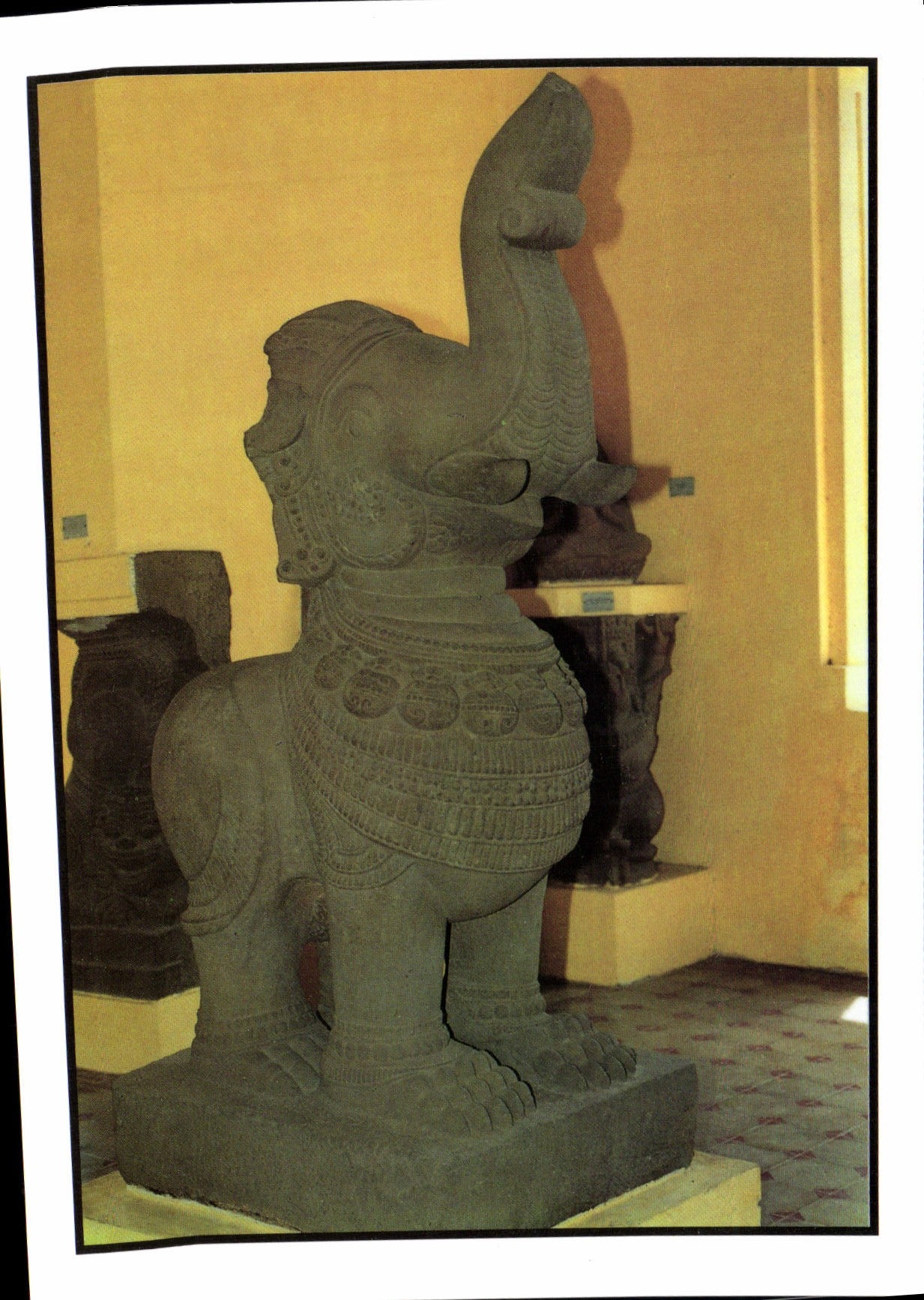 Statue de Gajasimha — XIIe-XIIIe siècle — Bao Tang Dieu Khac Cham, Da Nang