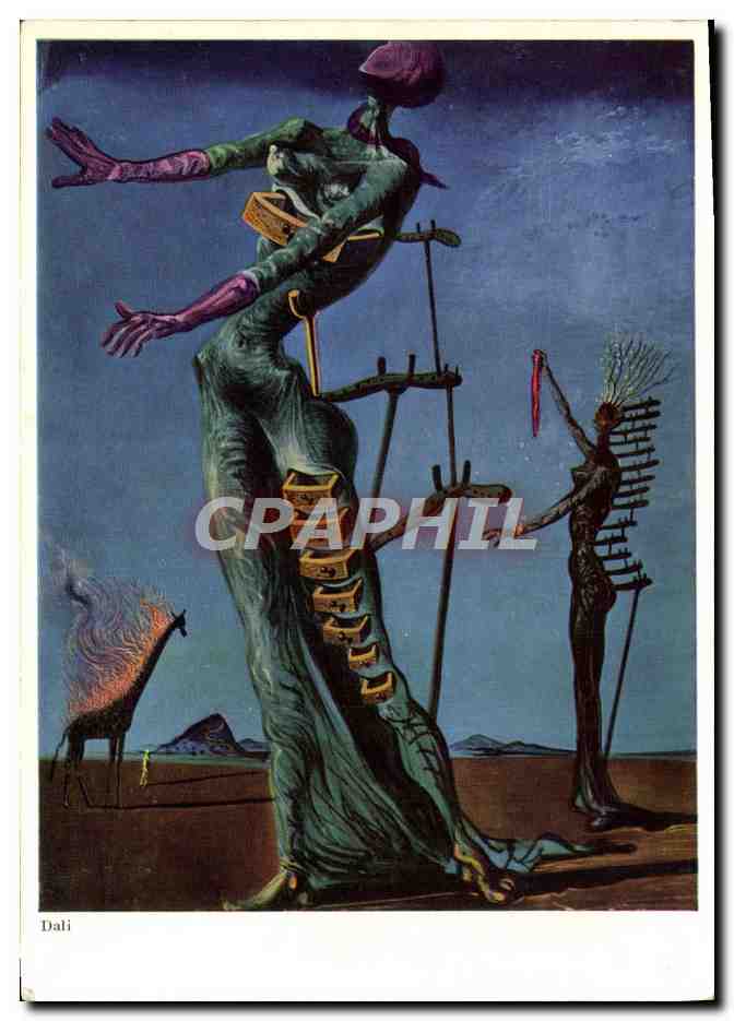 La Giraffe en feu — Salvador Dalí (1904) — Walter Clusson, Kunstmuseum, Hoffmann-Stiftung