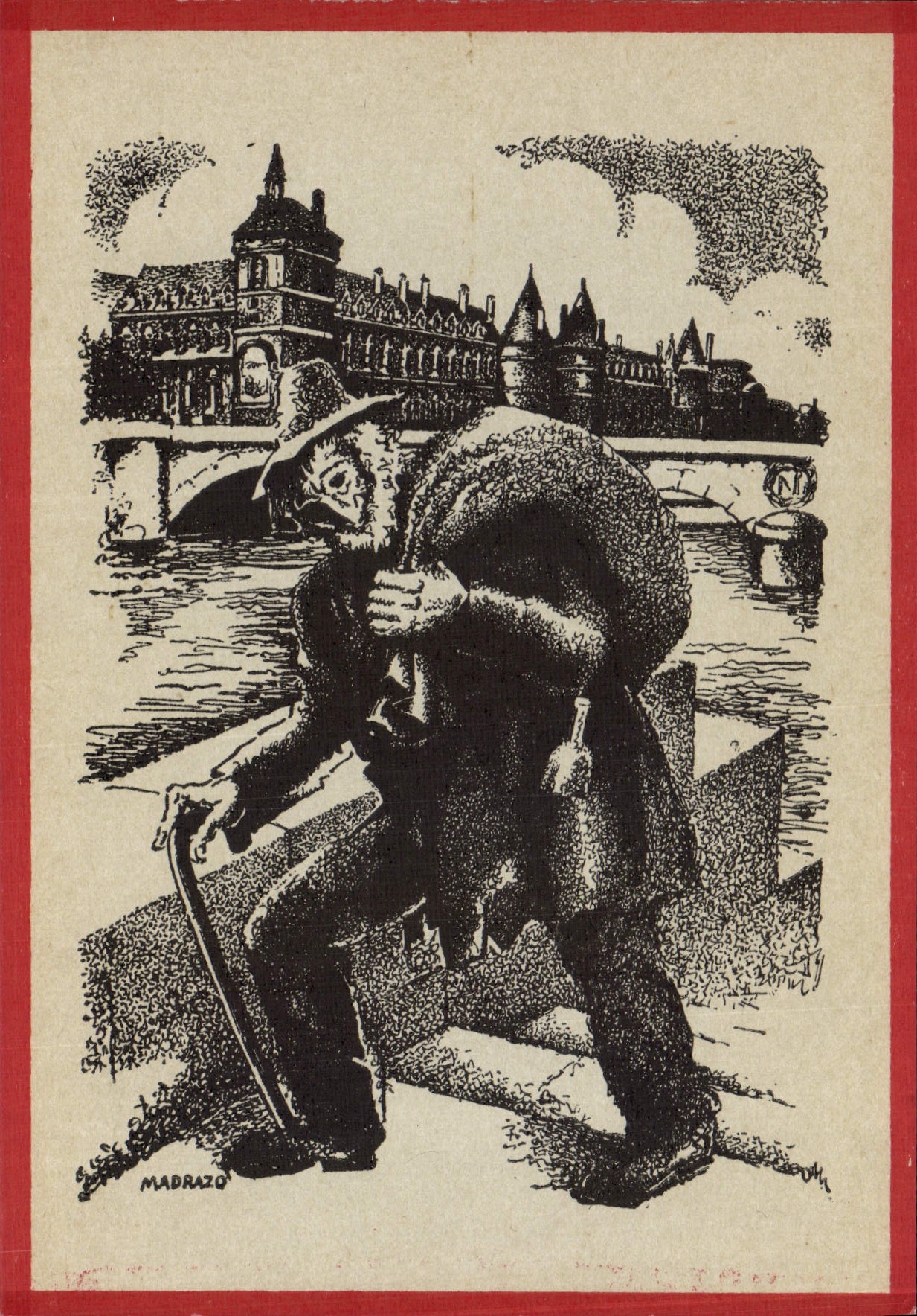 CPA Chez Les Clochards de Paris Madrazo Voleur 