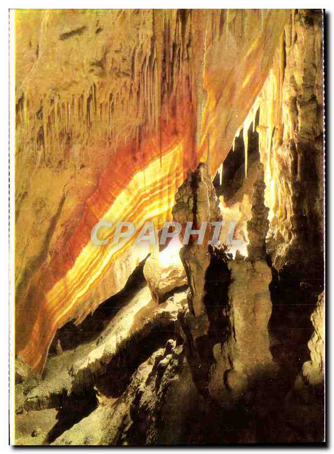 CPM Cuevas del Drach Porto Cristo Mallorca Bandera
