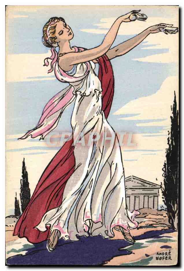 CPA Danses Antiques Tanagra La danse a travers les ages Andre Hofer