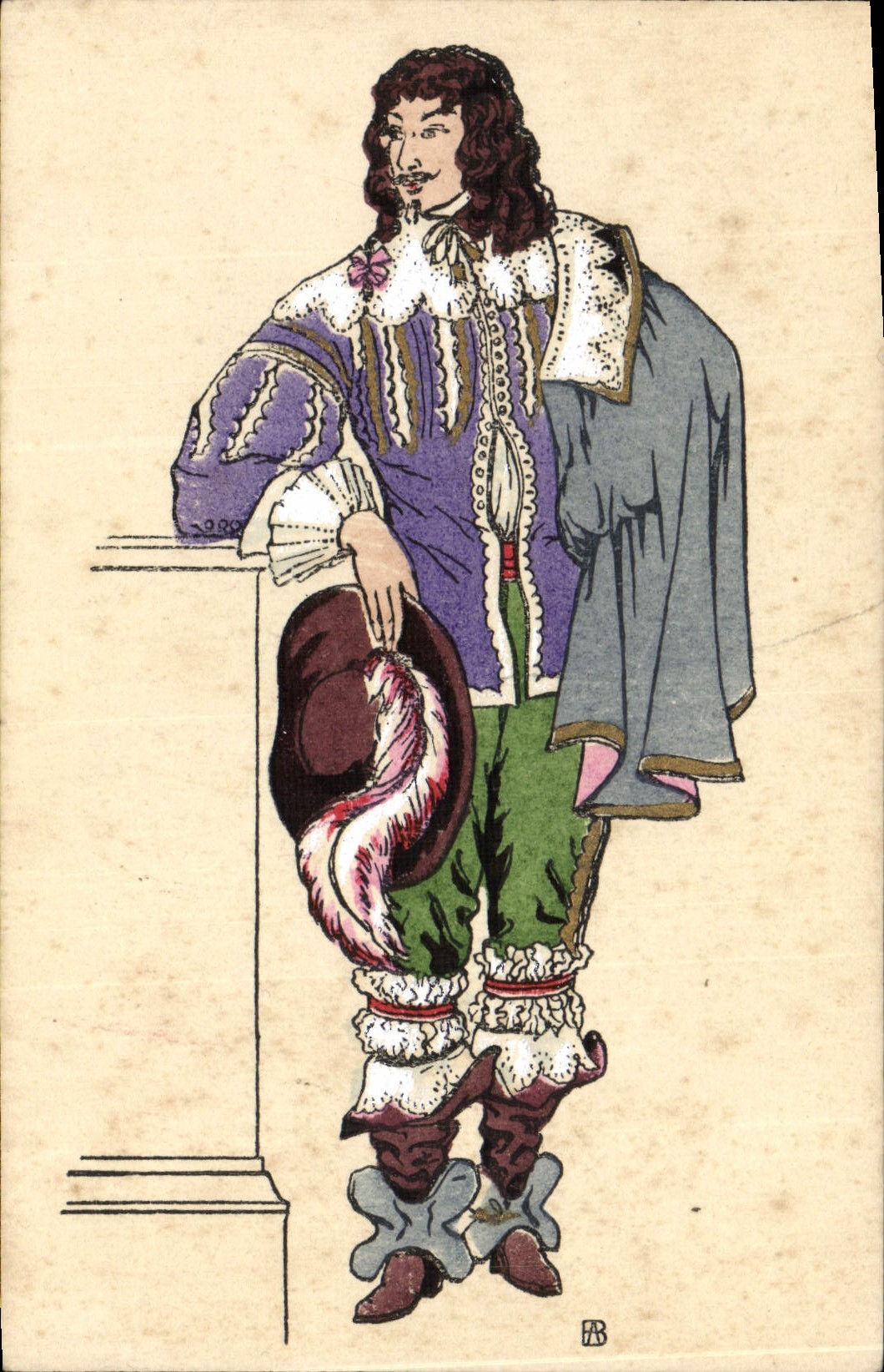 CPA Histoire Du Costume Francais Regne de Louis XIII 1620 Mousquetaire