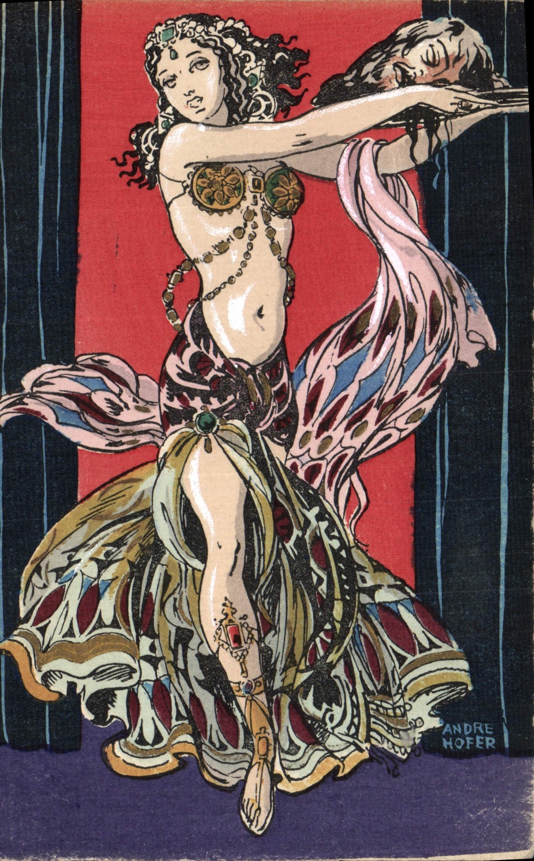 CPA La danse a travers les ages Danses antiques Salome 