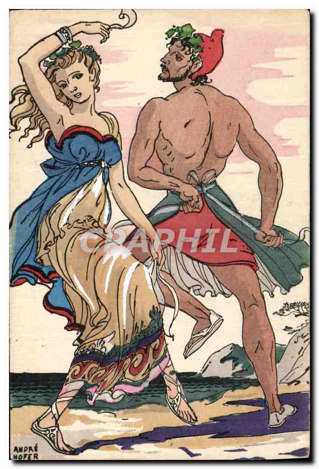 CPA La danse a travers les ages Danses antiques Les Etrusques