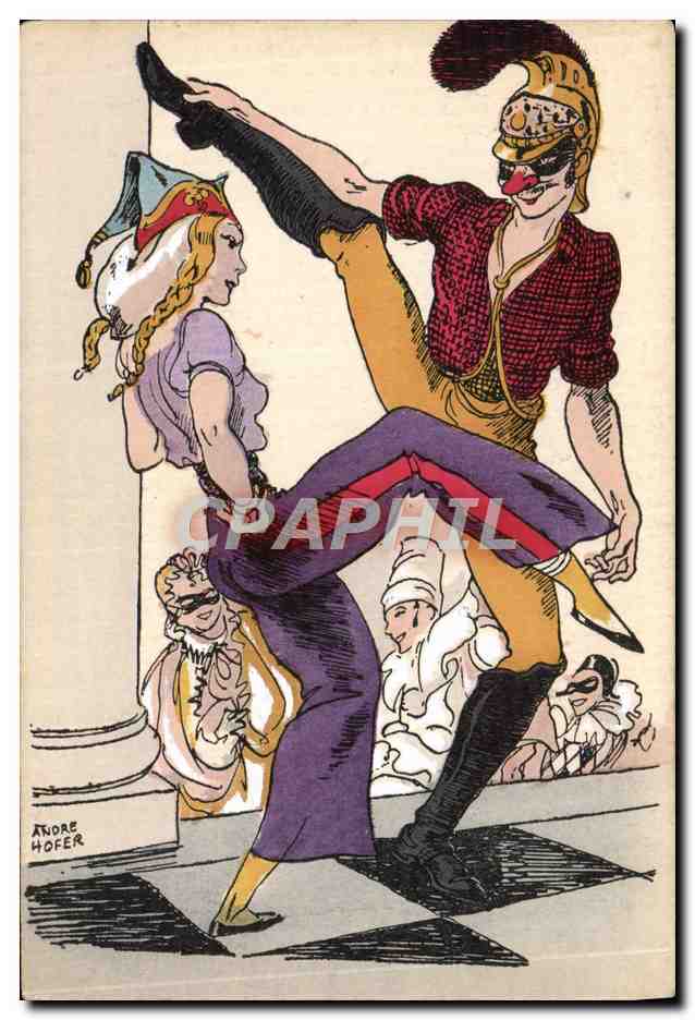 CPA La danse a travers les ages Andre Hofer Danses d'Hier Les Chicards