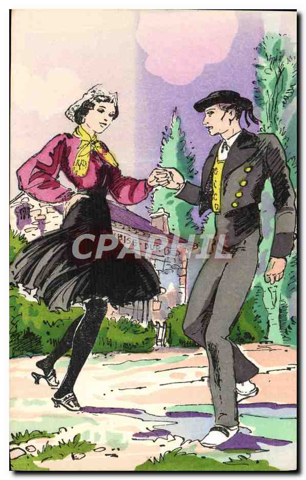 CPA La danse a travers les ages Andre Hofer La Maraichine vendeenne Folklore