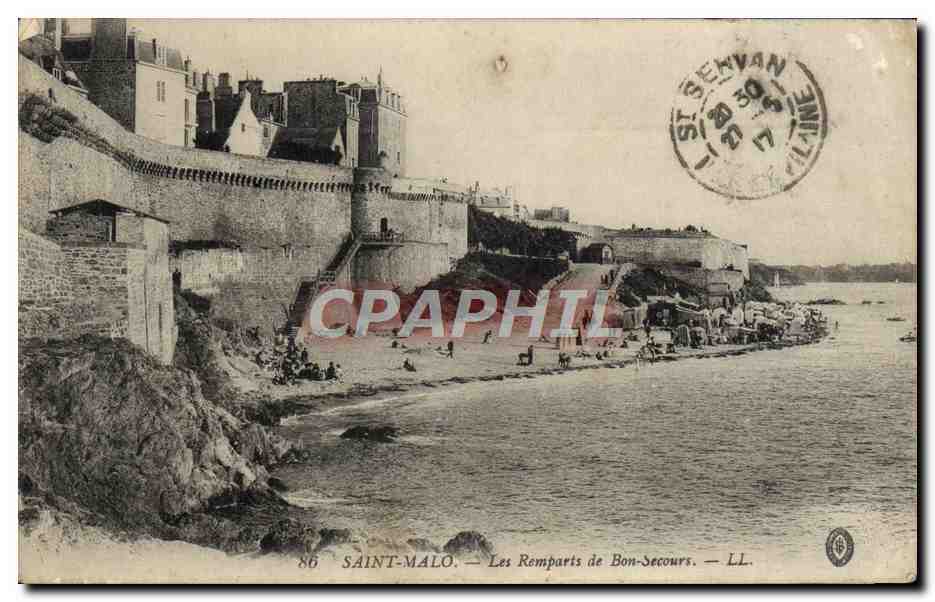 CPA Saint Malo Les Remparts de Bon Secours