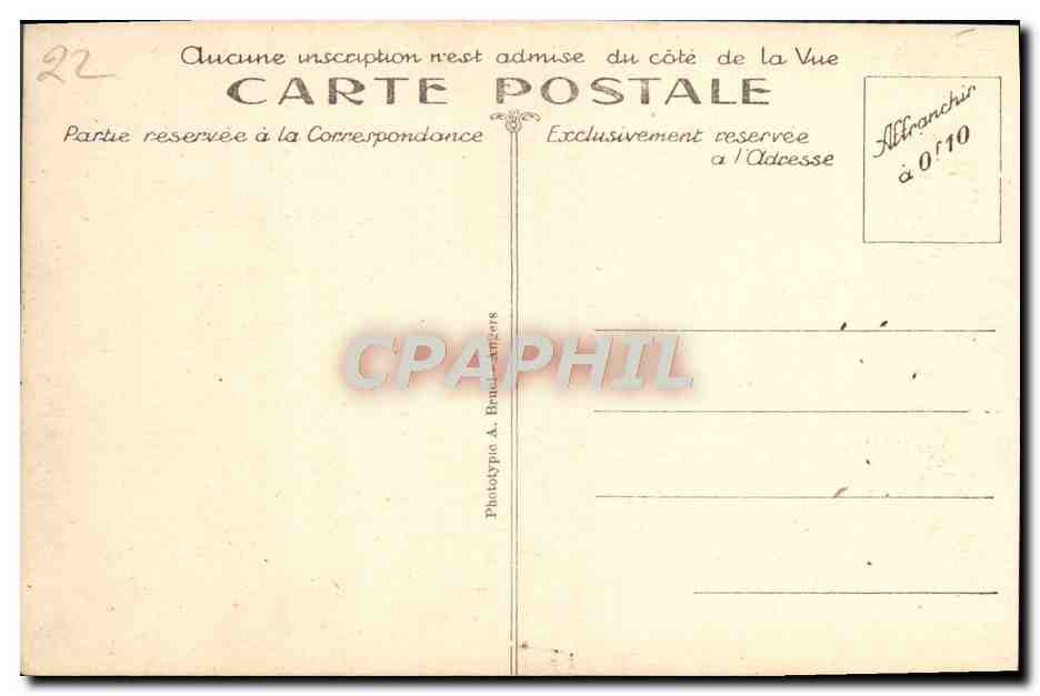 PLOUMANACH — Das Oratorium Saint-Guirec und das Schloss Costaérès — A. B. — Rückseite