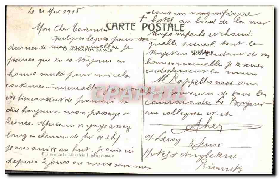 CPA Biarritz Port des Pecheurs — Verso