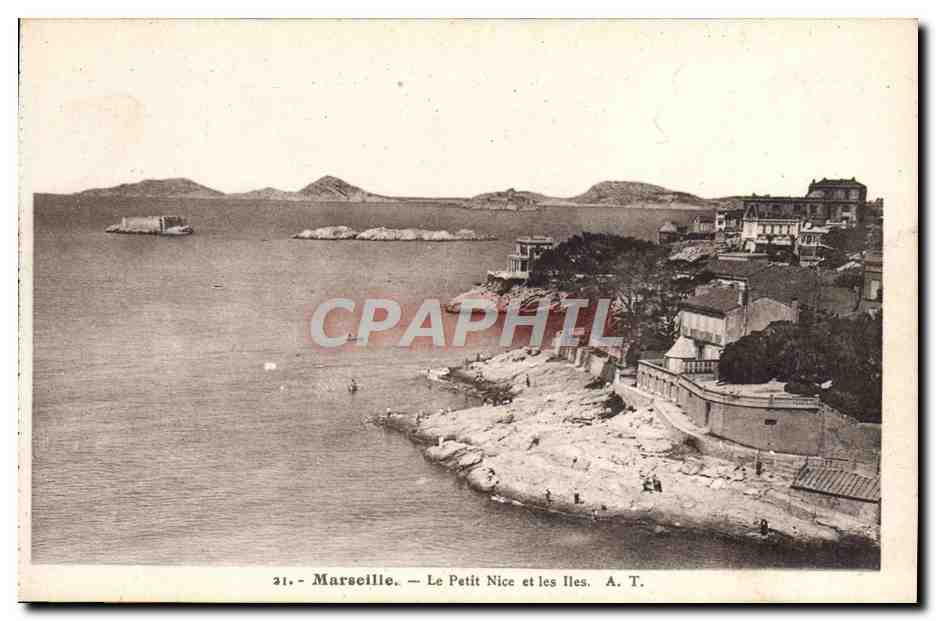 CPA Marseille Le Petit Nice et les Iles