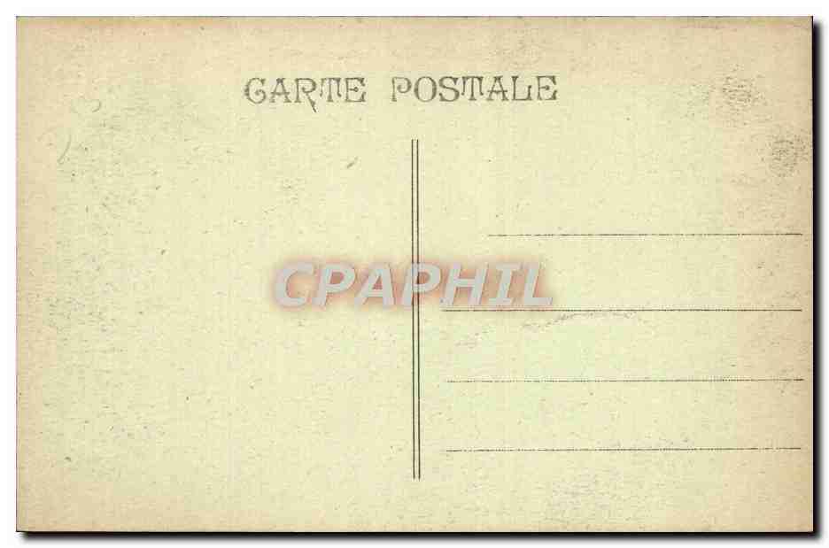 CPA Marseille La Cannebiere Tramway — Verso