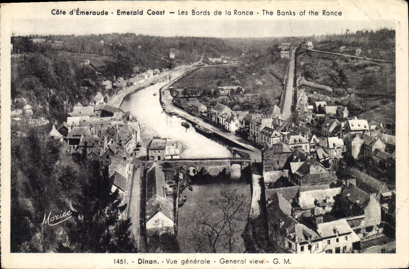Dinan — Vue générale — G. M. — 1451 — Morice