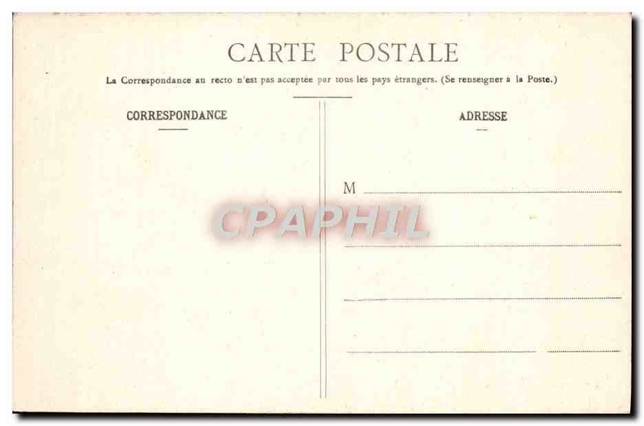 CPA Biarritz Vue Generale du Rocher de la Vierge — Verso