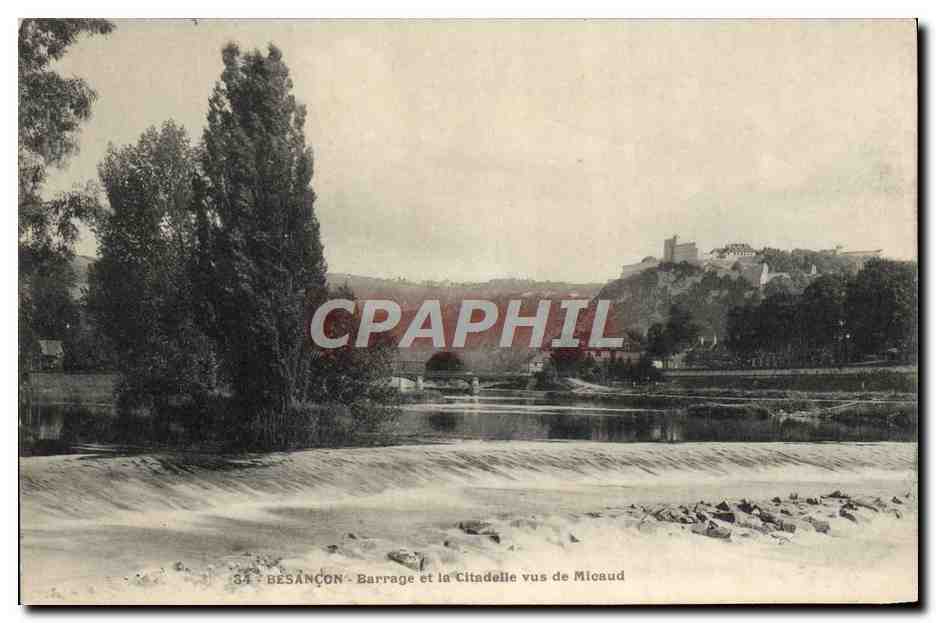 Besançon - Barrage et la Citadelle vus de Micaud