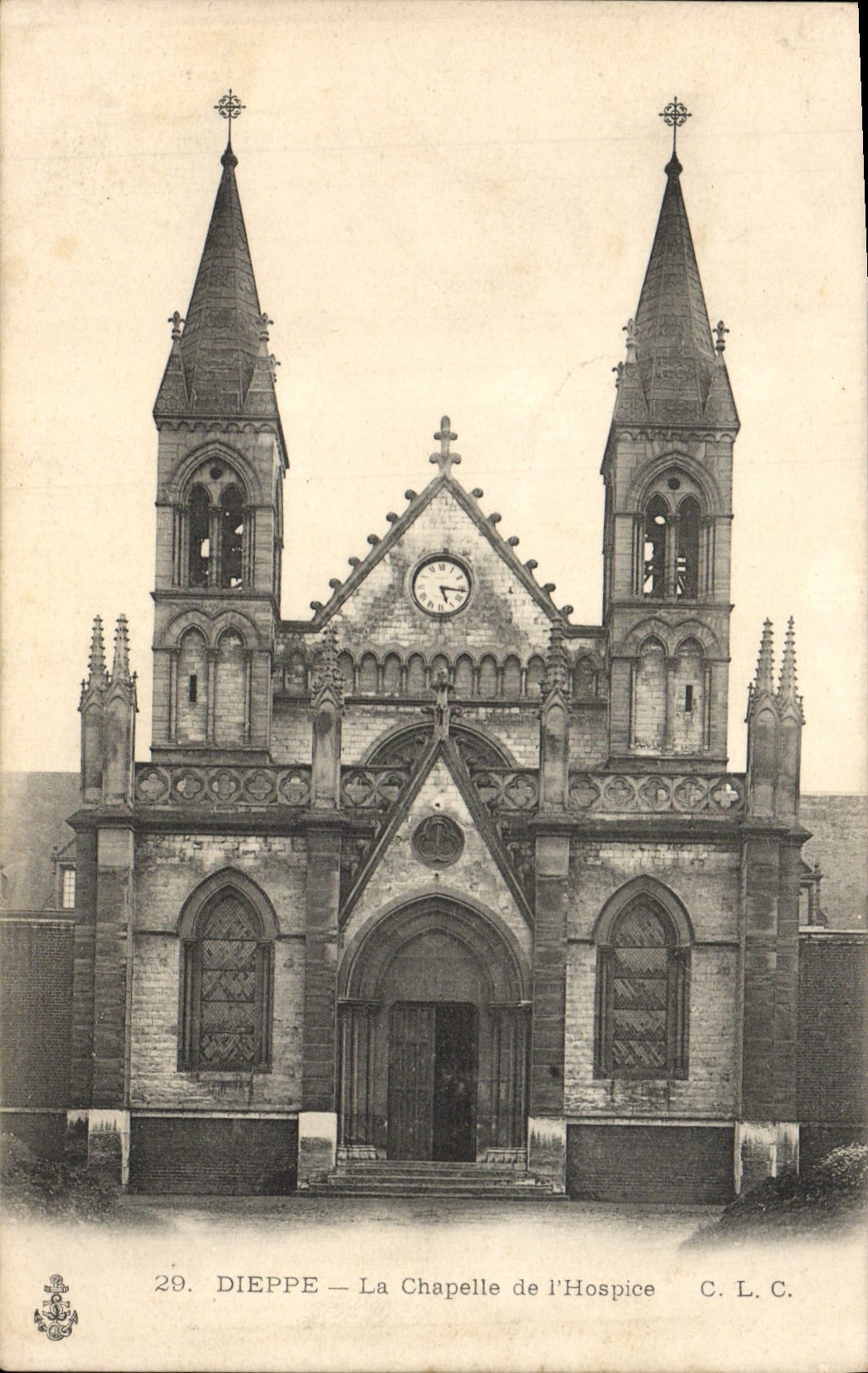 CPA Dieppe La Chapelle de L'Hospice