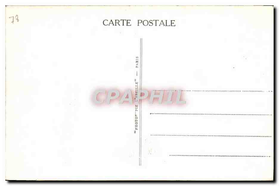 CPA Marly Le Roi En Foret Vers le Val de Cruy — Back