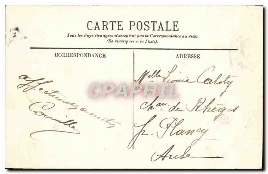CPA Lourdes Le Pont du Boulivard et le Chateau — Verso