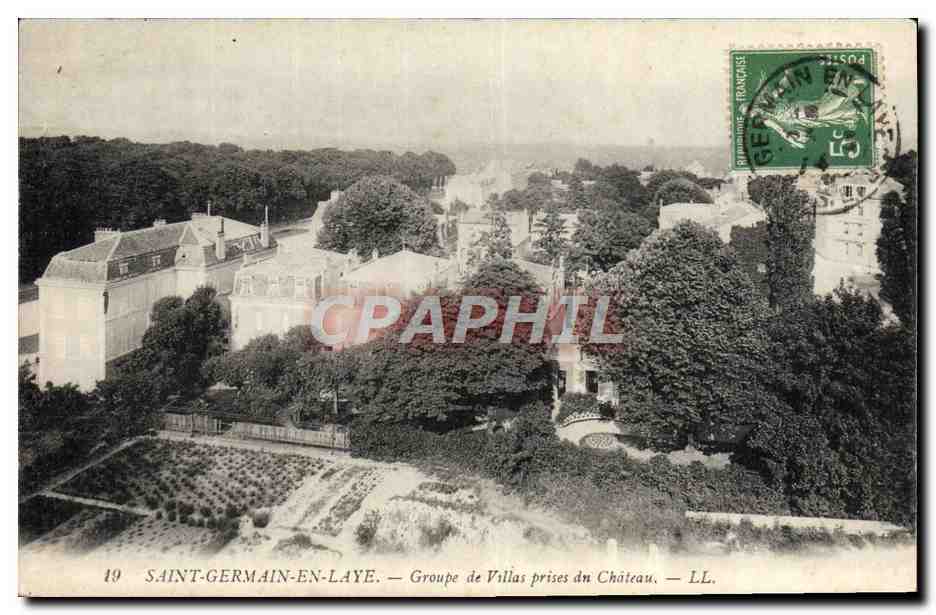 Saint-Germain-en-Laye — Groupe de Villas prises du Château — LL.