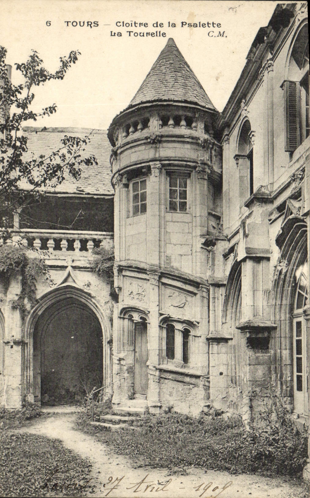 CPA Tours Cloitre de la Psalette La Tourelle