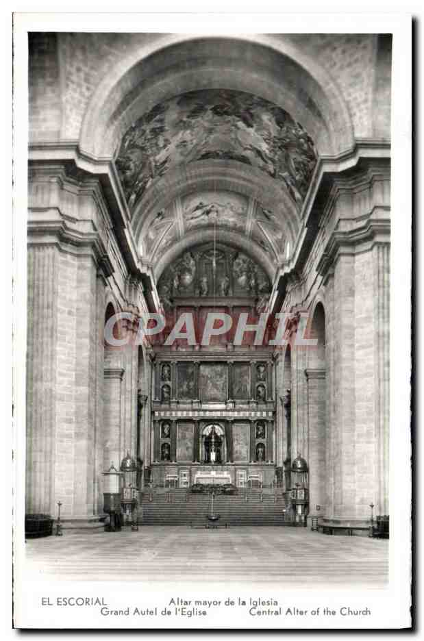 CPA El Escorial Altar mayor de la Iglesia
