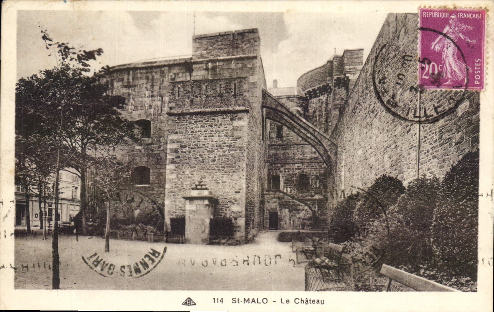 St-Malo - Le Château — éditeur Rennes-Gart, n° 114