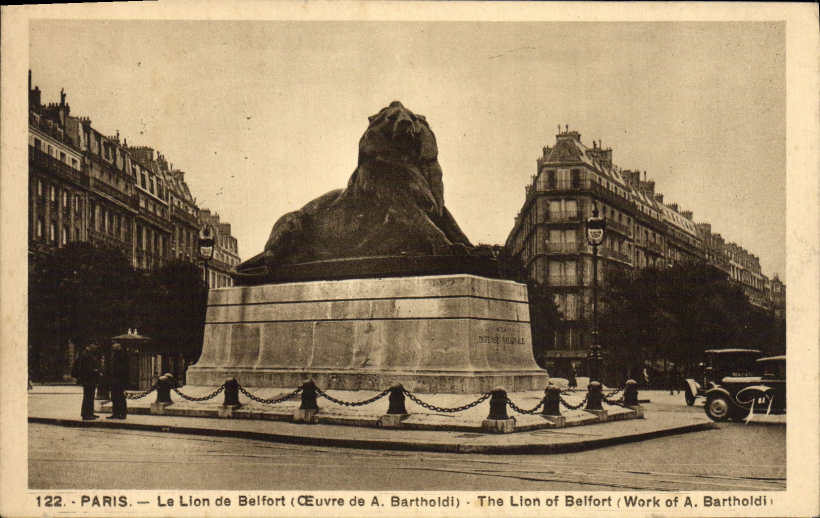 CPA Paris Le Lion de Belfort 